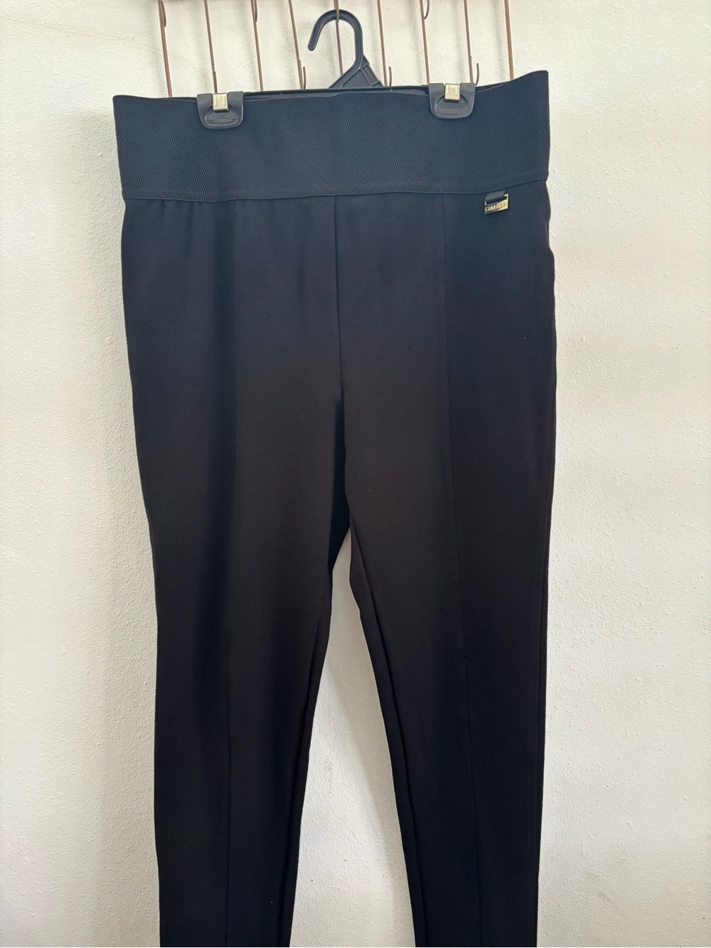 Calvin Klein Power Stretch Ponte Slim Leg Pants.